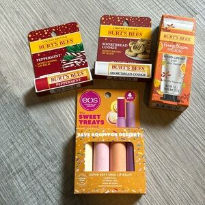 Burt’s bees lip and hand cream set